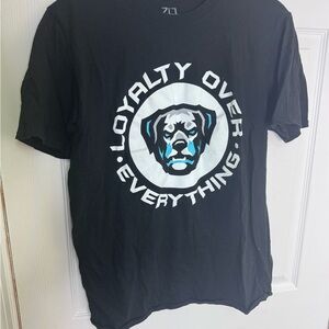 Loyalty Over Everything Black Graphic T-Shirt
